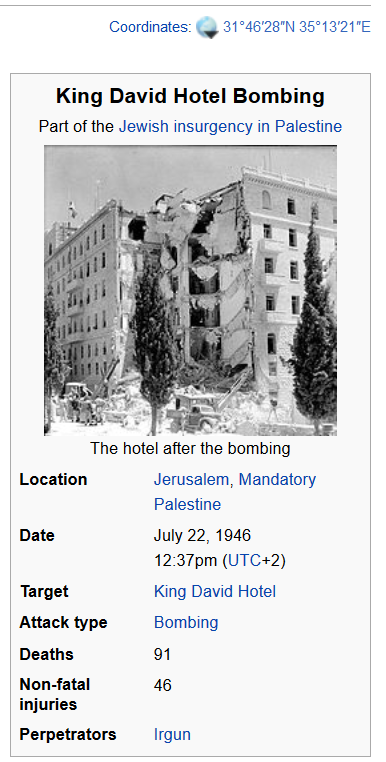 david hilbert hotel 1946 king david hotel