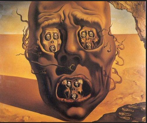 salvador dali face of war