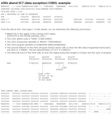 cobol abend oc7 cics