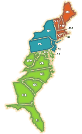 Eastern United States Map