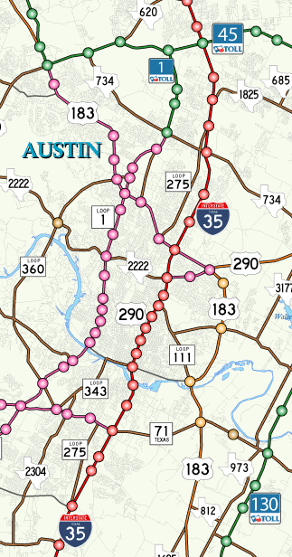 austin double starnd higways