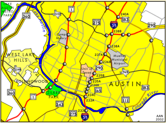 austin map 777