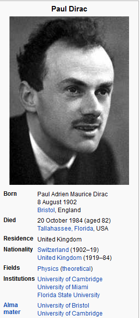 PAUL DIRAC