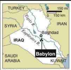babylon iraq map